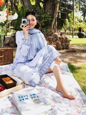 2 Piece Yarn-Dyed Suit-Embroidered (Unstitched) | Lime Light Women Eid Collection 2023