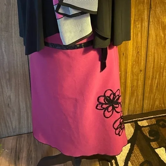 3 piece Suit set - Skirt, jacket, scarf set