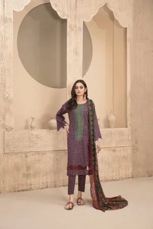 3 piece unstitch lawn collection Ilya by Tawakkal Fabrics-D-8530