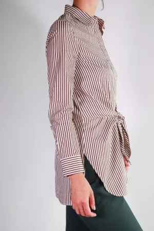 3.1 Phillip Lim - Tie Front Stripped Shirt - 0