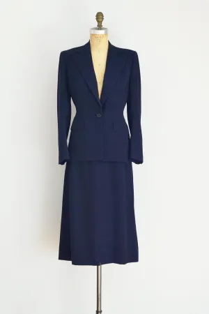 40s Navy Blue Suit