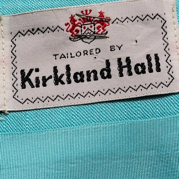 60s tailored by Kirkland Hall silk 3 piece skirt suit size medium