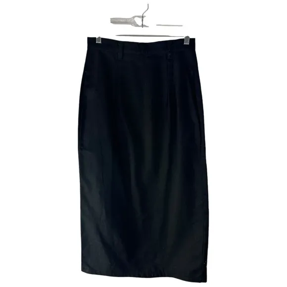 A.C Western Cotton Maxi Skirt Suit Painted Black Size Medium