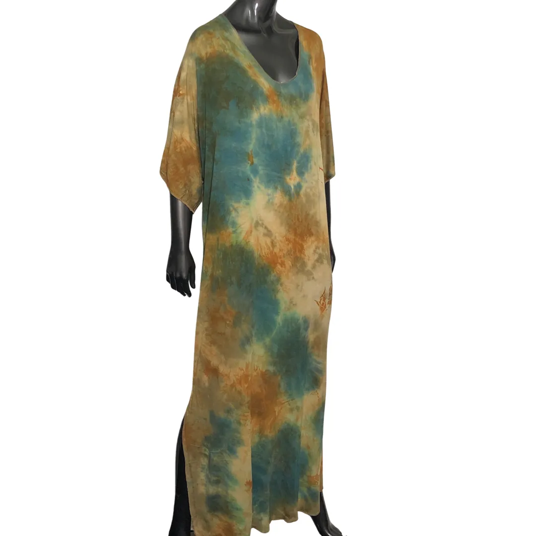 Adele V-Neck Caftan Dress - Saguaro