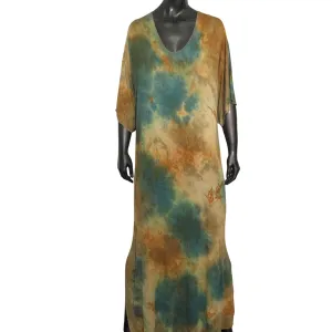 Adele V-Neck Caftan Dress - Saguaro