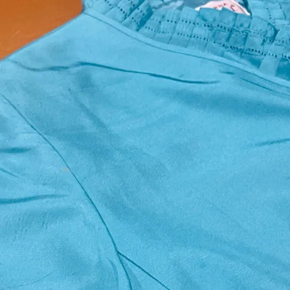 Adrianna Papell Robin’s Egg Blue Vintage 100% Silk Skirt Suit Size 10