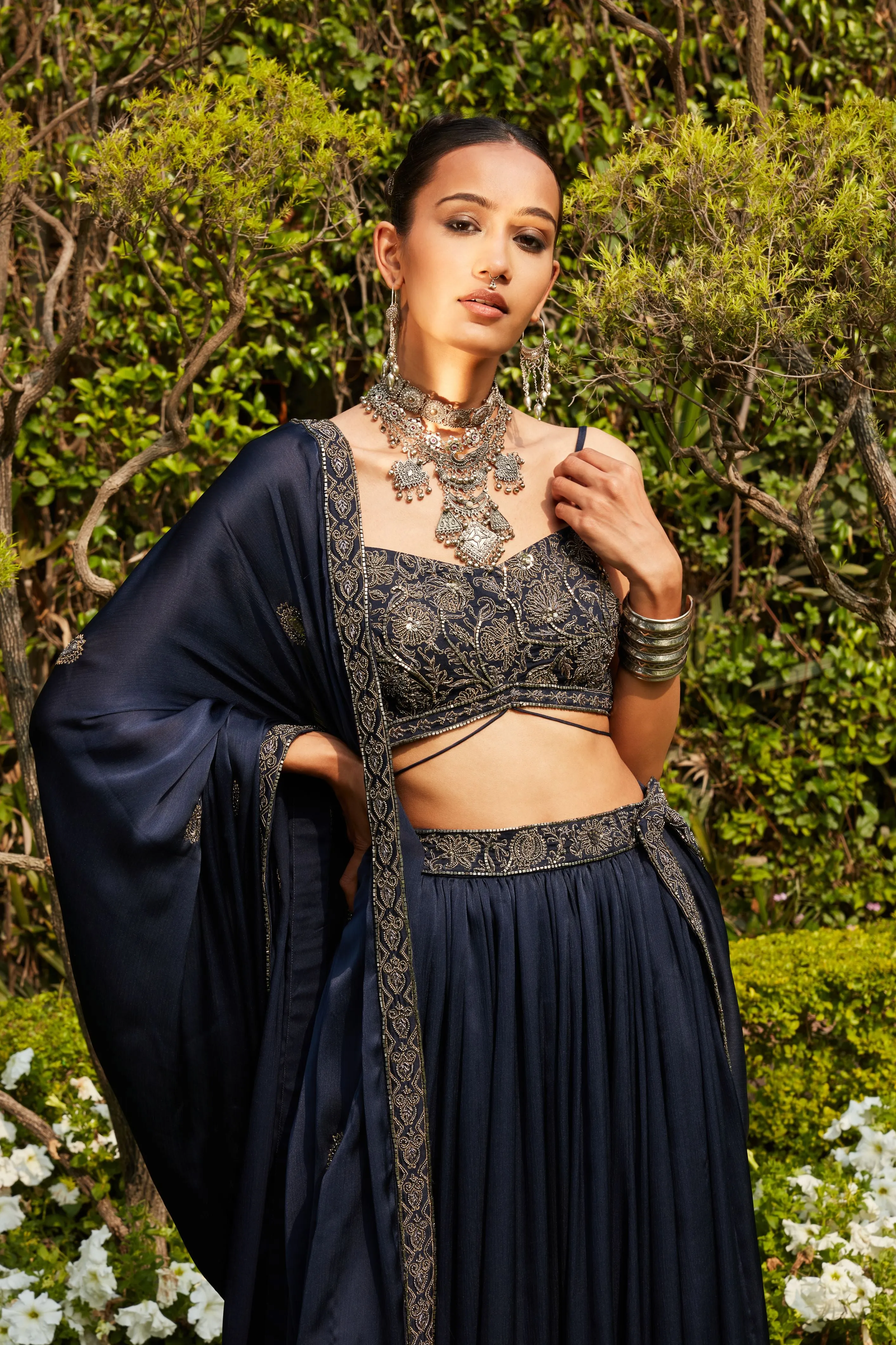 Aida Blouse & Dupatta Lehenga Set