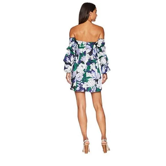 ALEXIA Admor Tropical off shoulder dress