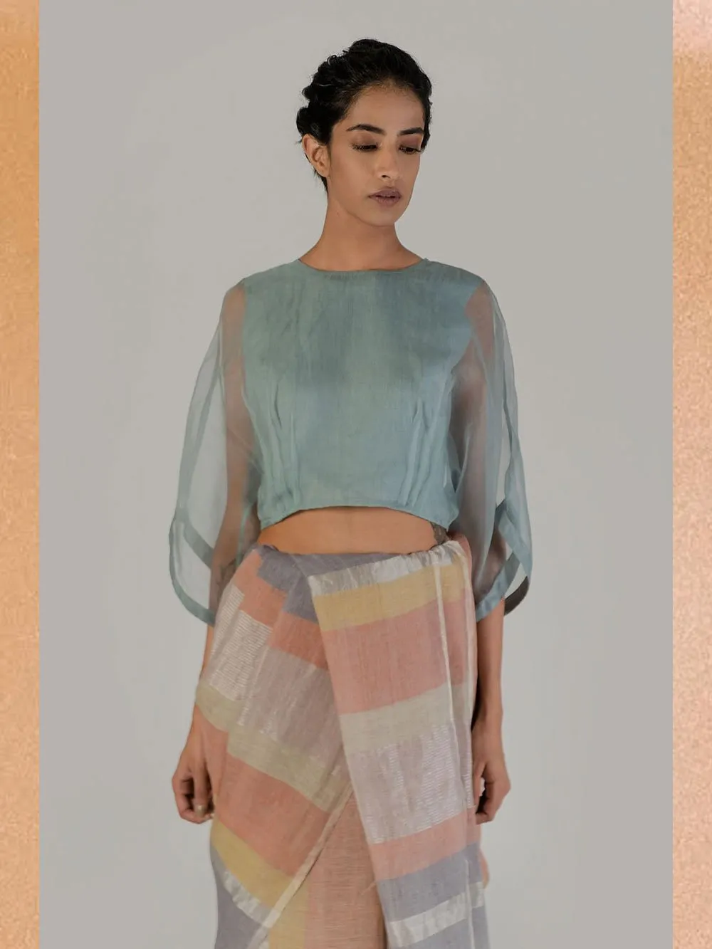Anavila  I   organza-kaftan-blouse