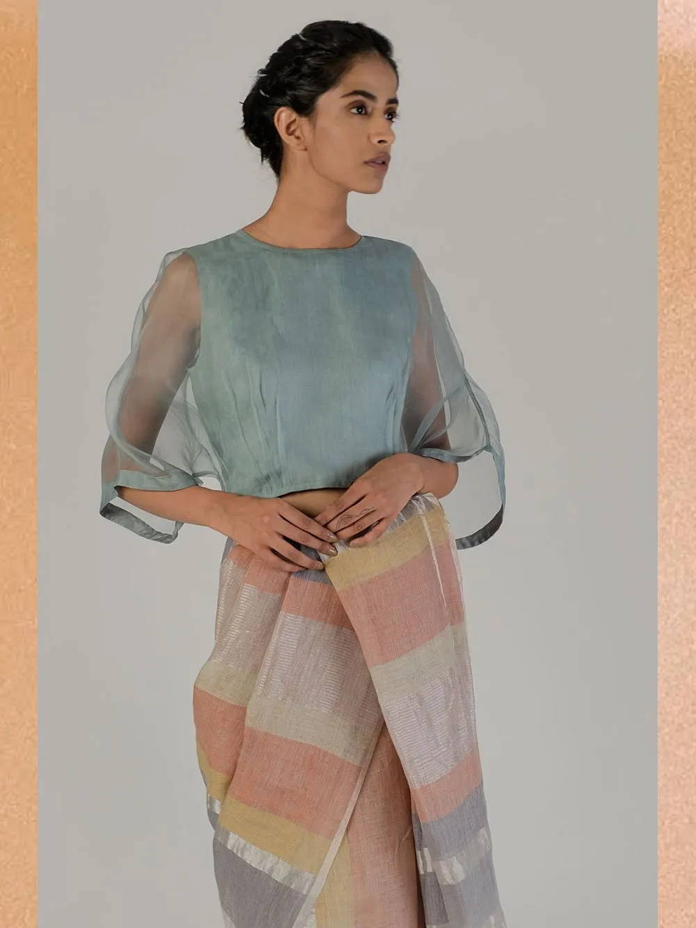 Anavila  I   organza-kaftan-blouse