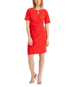 Anne Klein Women's Maryellen Ruched Sheath Dress 10833316