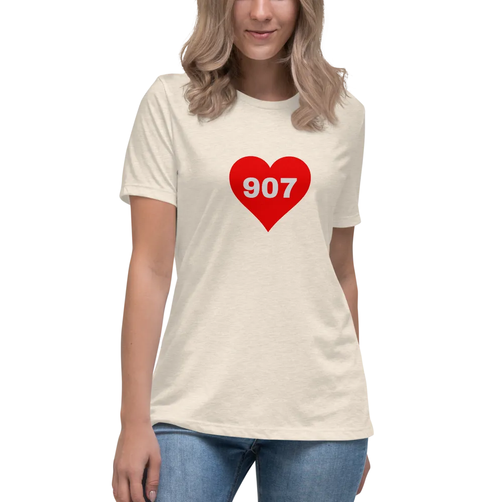 AREA CODE 907 Women's Relaxed T-Shirt
