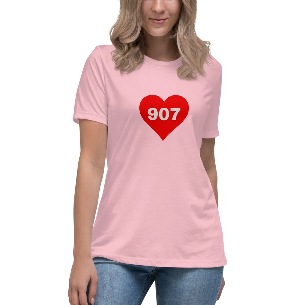 AREA CODE 907 Women's Relaxed T-Shirt