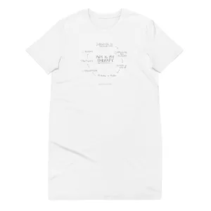 Art is My Therapy T-shirt Dress