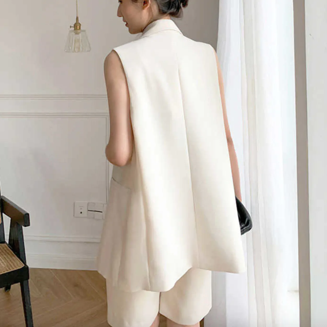 Aviva Sleeveless Jacket and Shorts