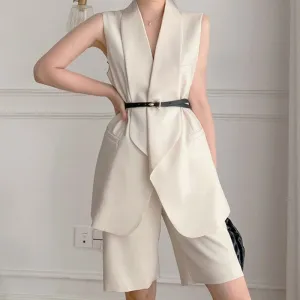 Aviva Sleeveless Jacket and Shorts