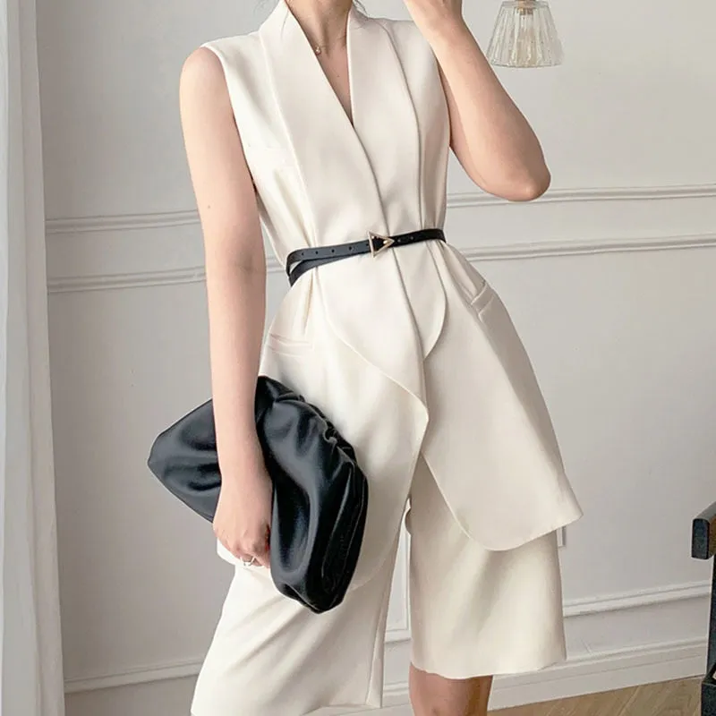 Aviva Sleeveless Jacket and Shorts