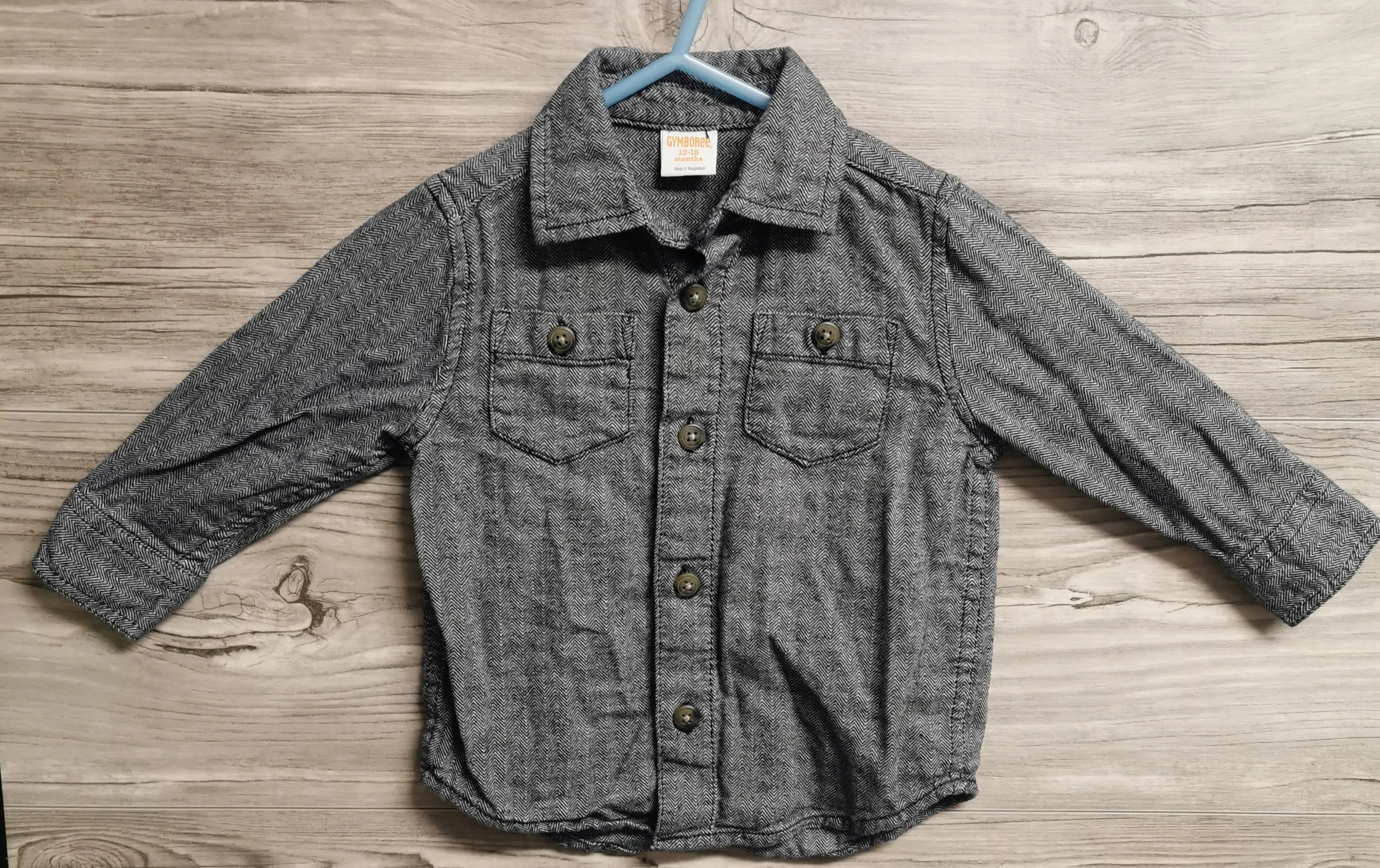 BABY BOY SIZE 12/18 MONTHS - GYMBOREE, Dress Shirt EUC B34