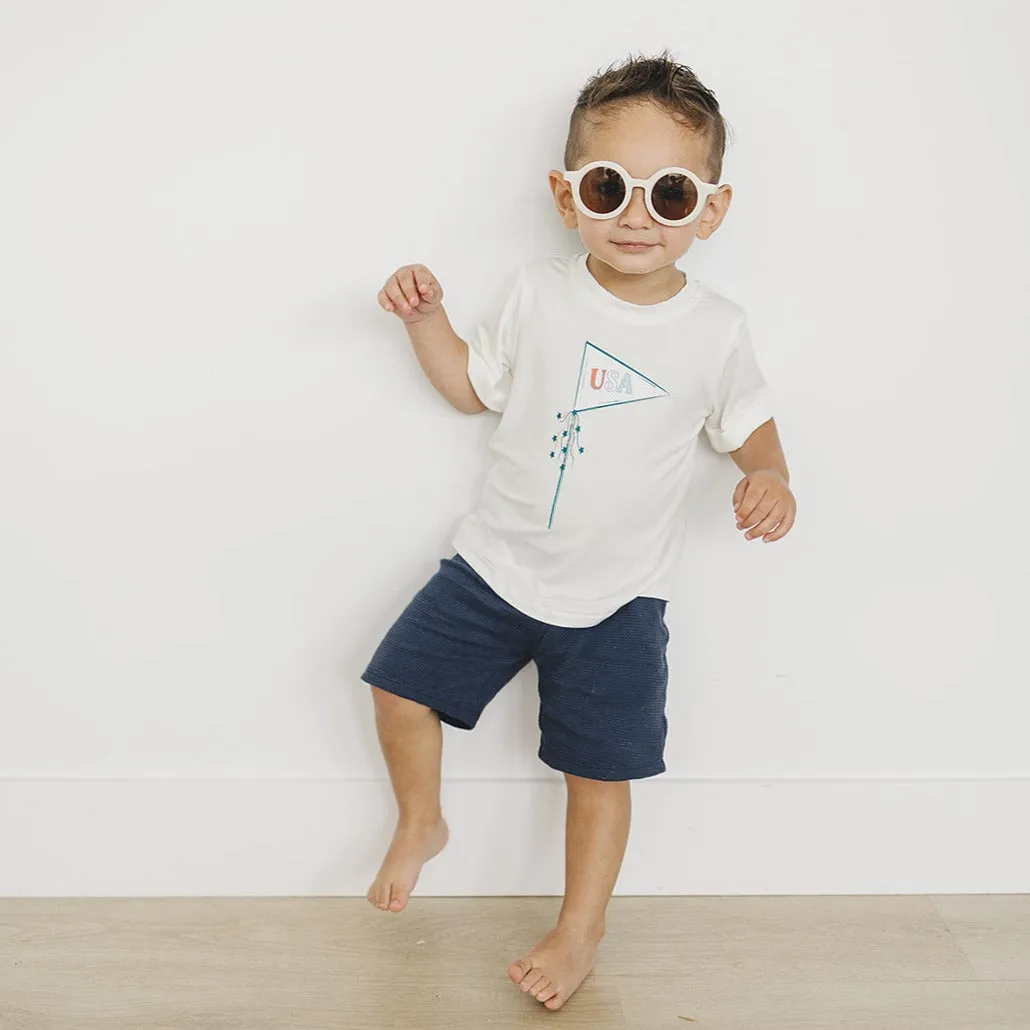 Bamboo Tee- USA Pennant