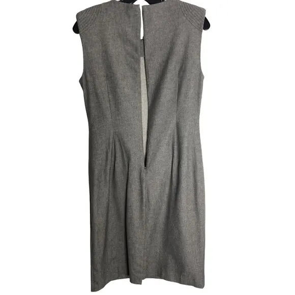BANANA REPUBLIC WOMEN'S GRAY SLEEVELESS SHEATH DRESS SZ 4