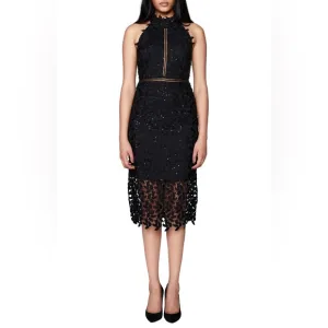 BARDOT Leaf Lace Sheath Dress