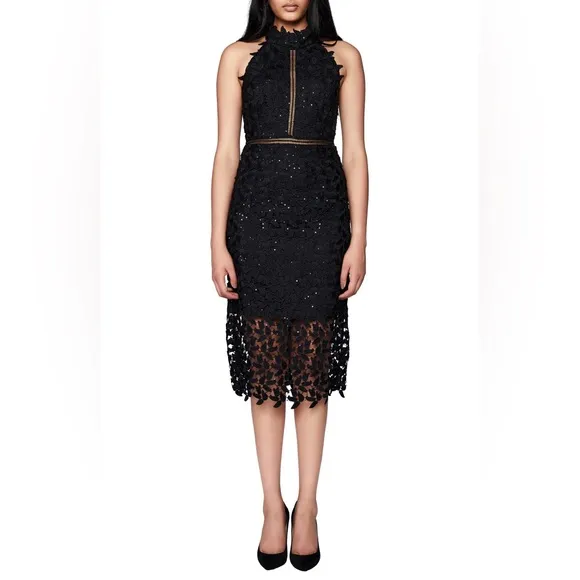 BARDOT Leaf Lace Sheath Dress
