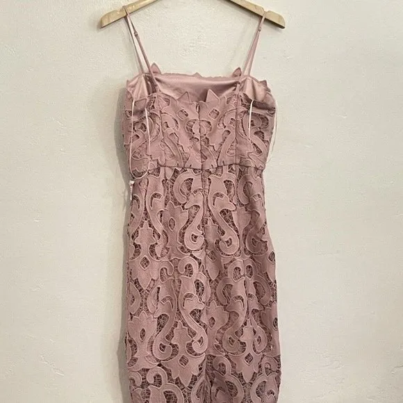 Bardot Woman Lina Lace Sheath Dress Size:10/L
