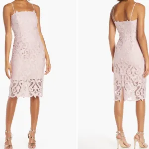 Bardot Woman Lina Lace Sheath Dress Size:10/L