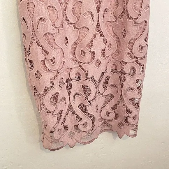 Bardot Woman Lina Lace Sheath Dress Size:10/L