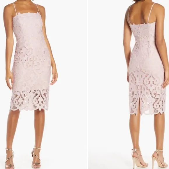 Bardot Woman Lina Lace Sheath Dress Size:10/L