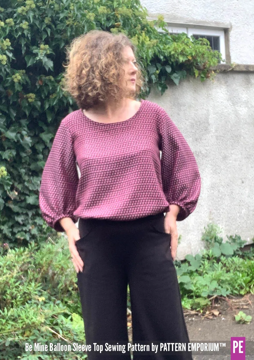 Be Mine | Balloon Sleeve Top Sewing Pattern
