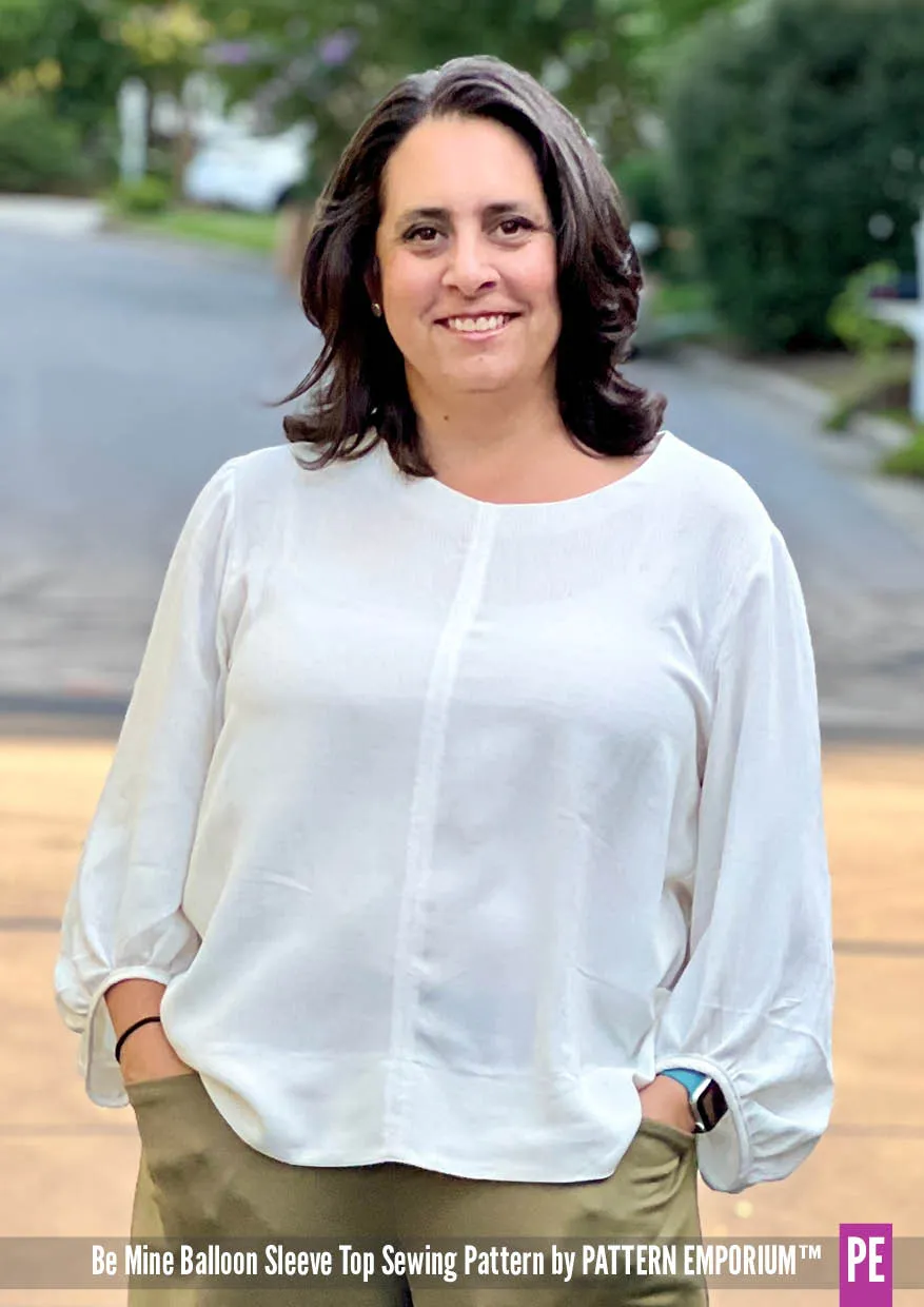 Be Mine | Balloon Sleeve Top Sewing Pattern