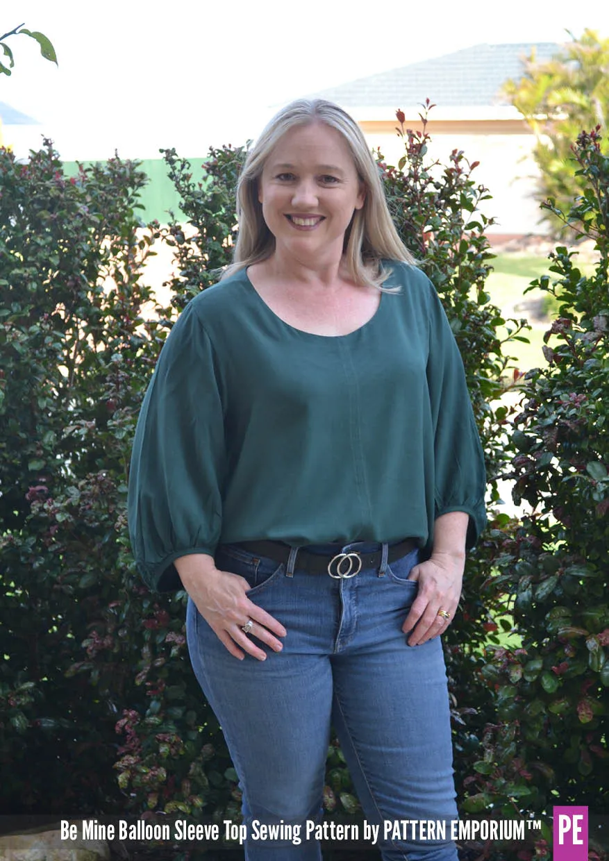 Be Mine | Balloon Sleeve Top Sewing Pattern