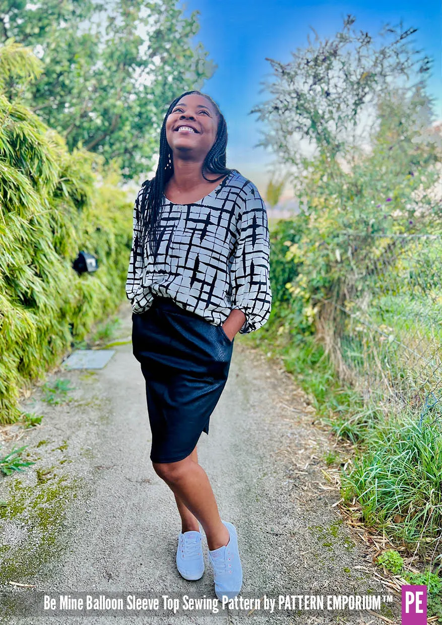 Be Mine | Balloon Sleeve Top Sewing Pattern