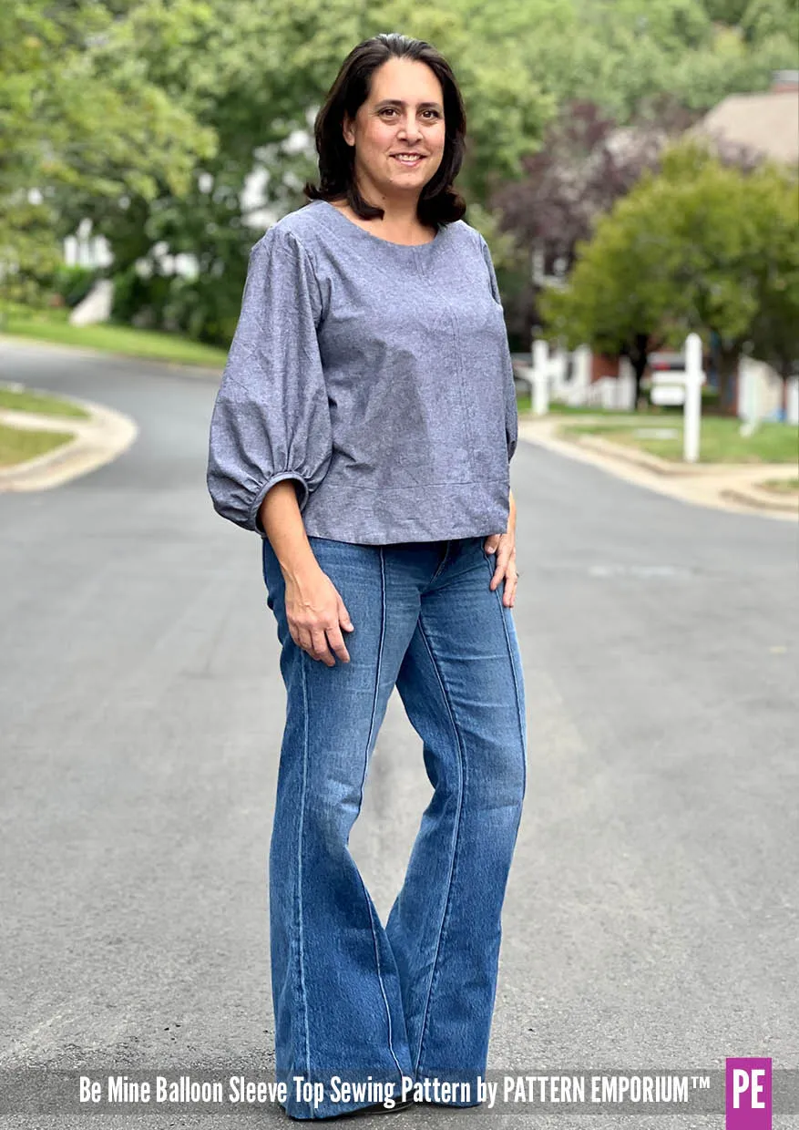 Be Mine | Balloon Sleeve Top Sewing Pattern