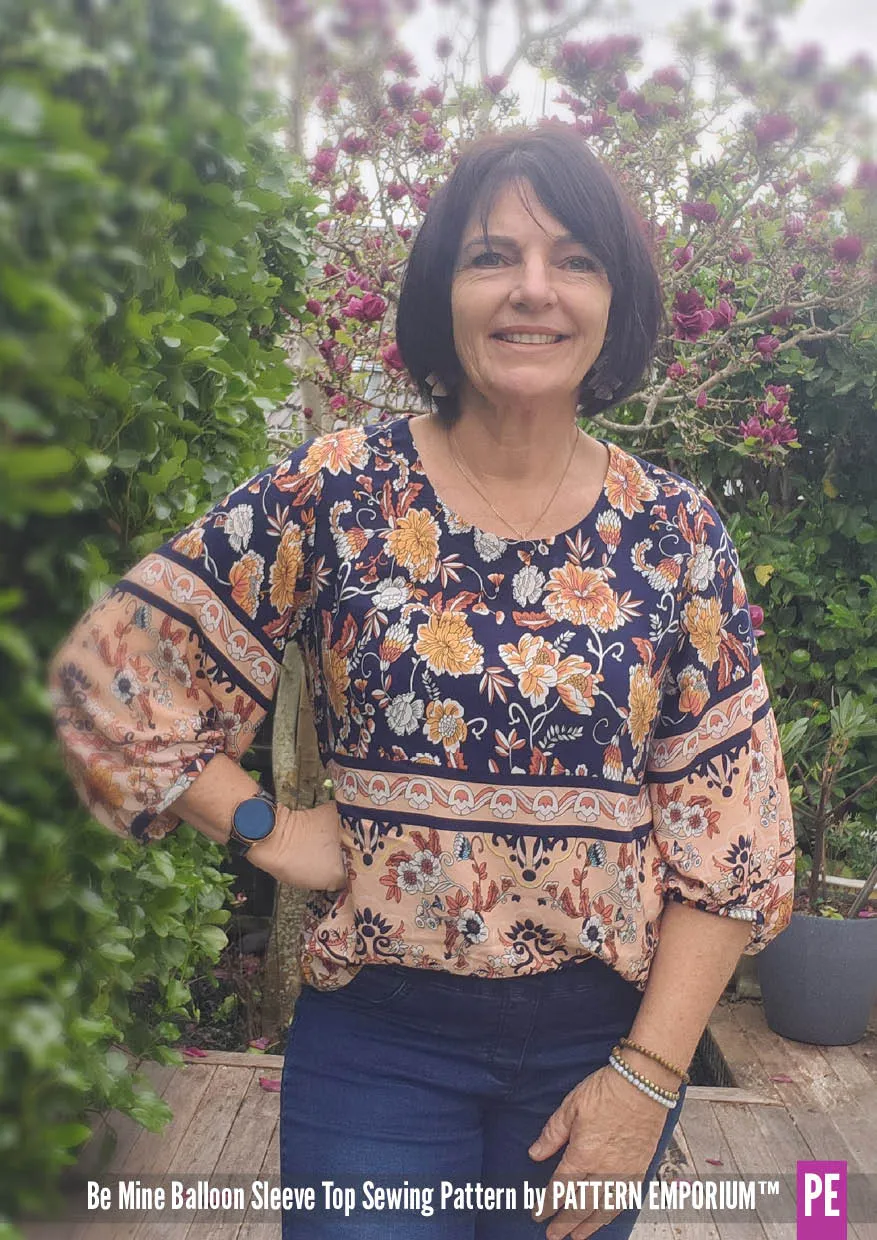 Be Mine | Balloon Sleeve Top Sewing Pattern