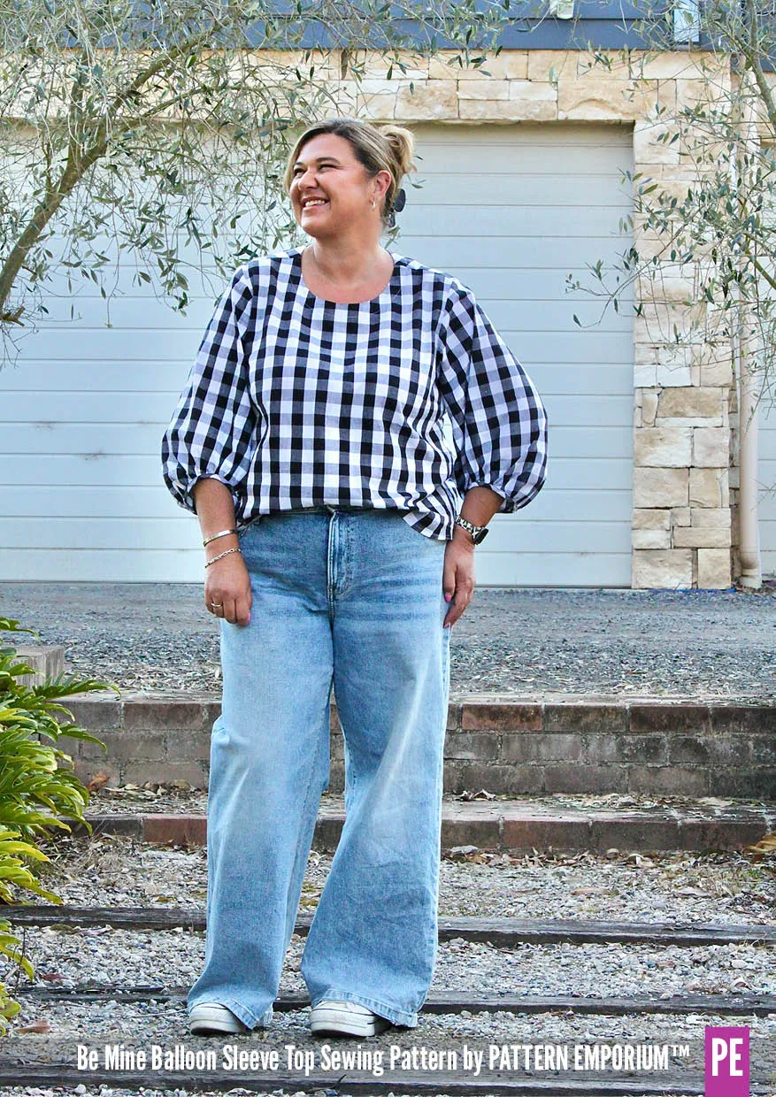 Be Mine | Balloon Sleeve Top Sewing Pattern
