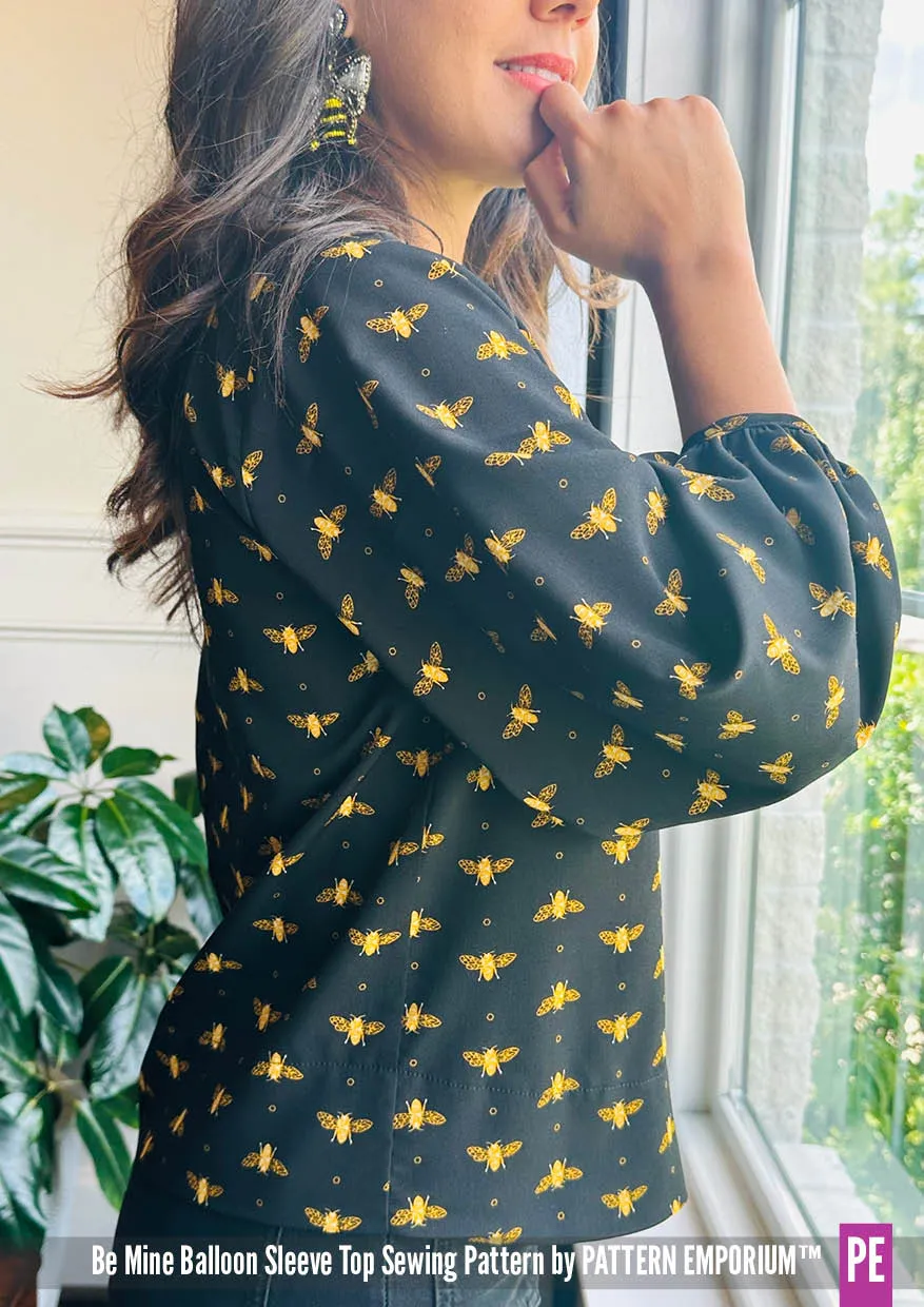 Be Mine | Balloon Sleeve Top Sewing Pattern