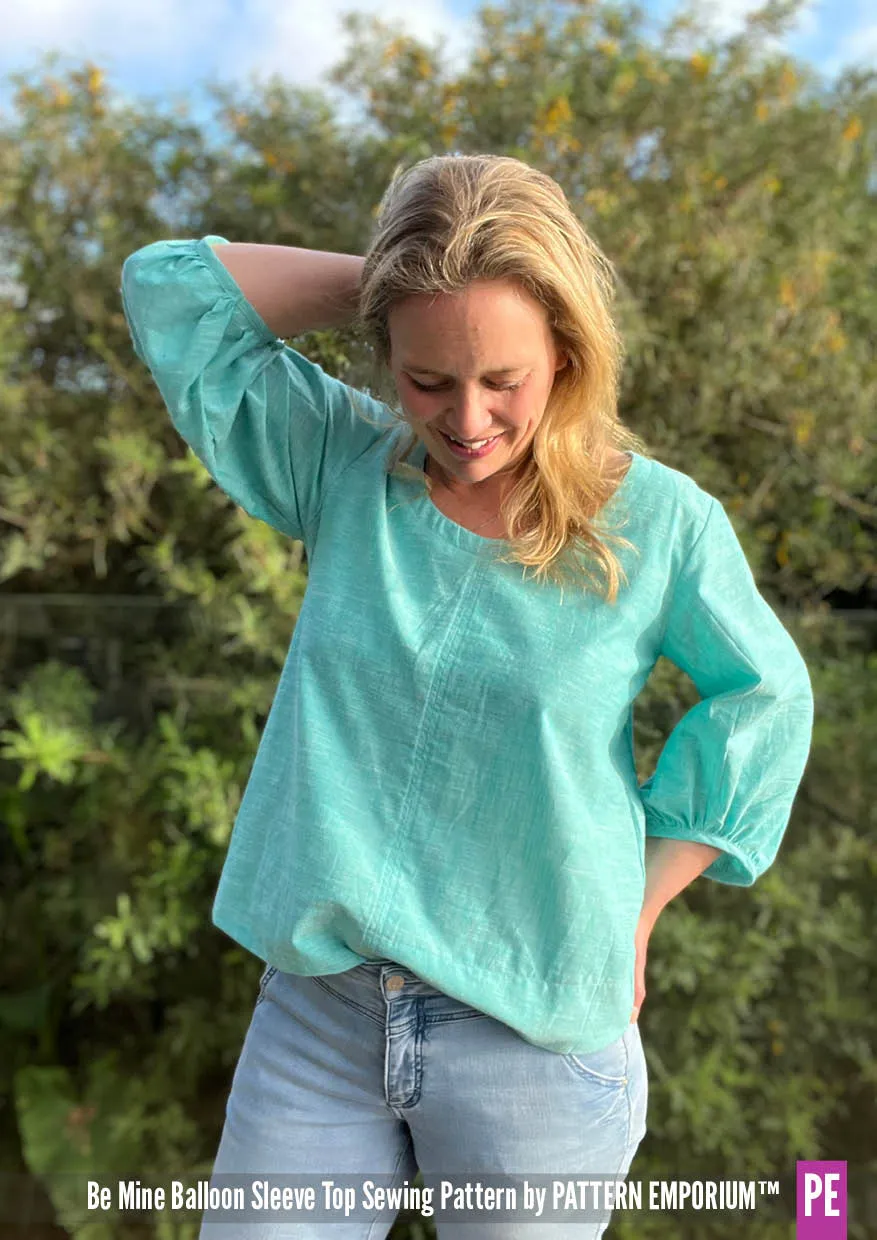 Be Mine | Balloon Sleeve Top Sewing Pattern