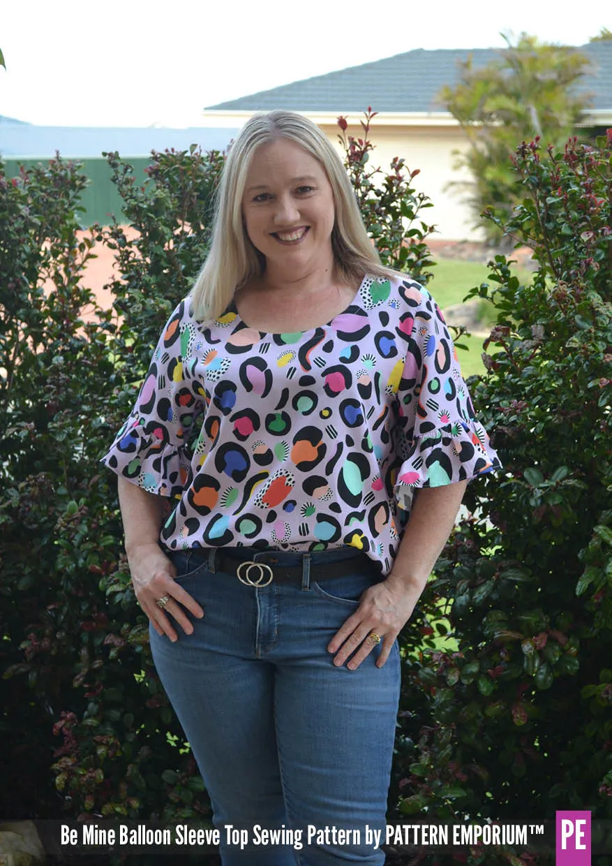 Be Mine | Balloon Sleeve Top Sewing Pattern