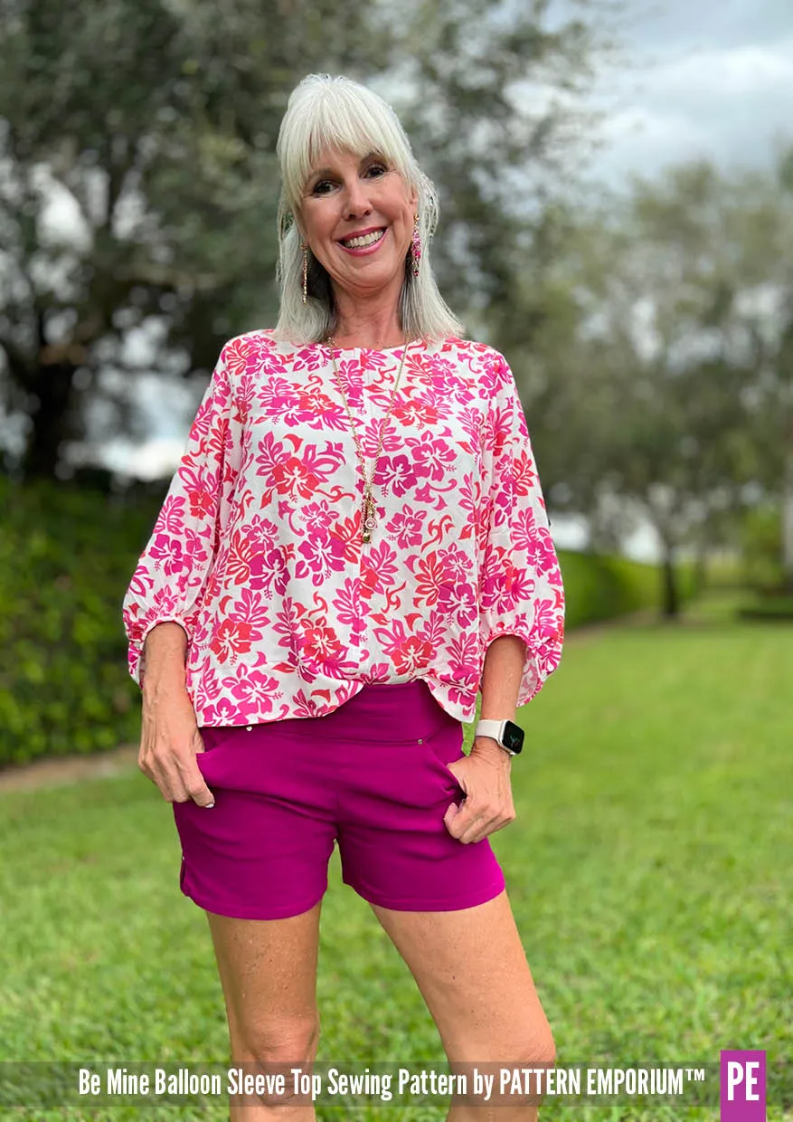 Be Mine | Balloon Sleeve Top Sewing Pattern