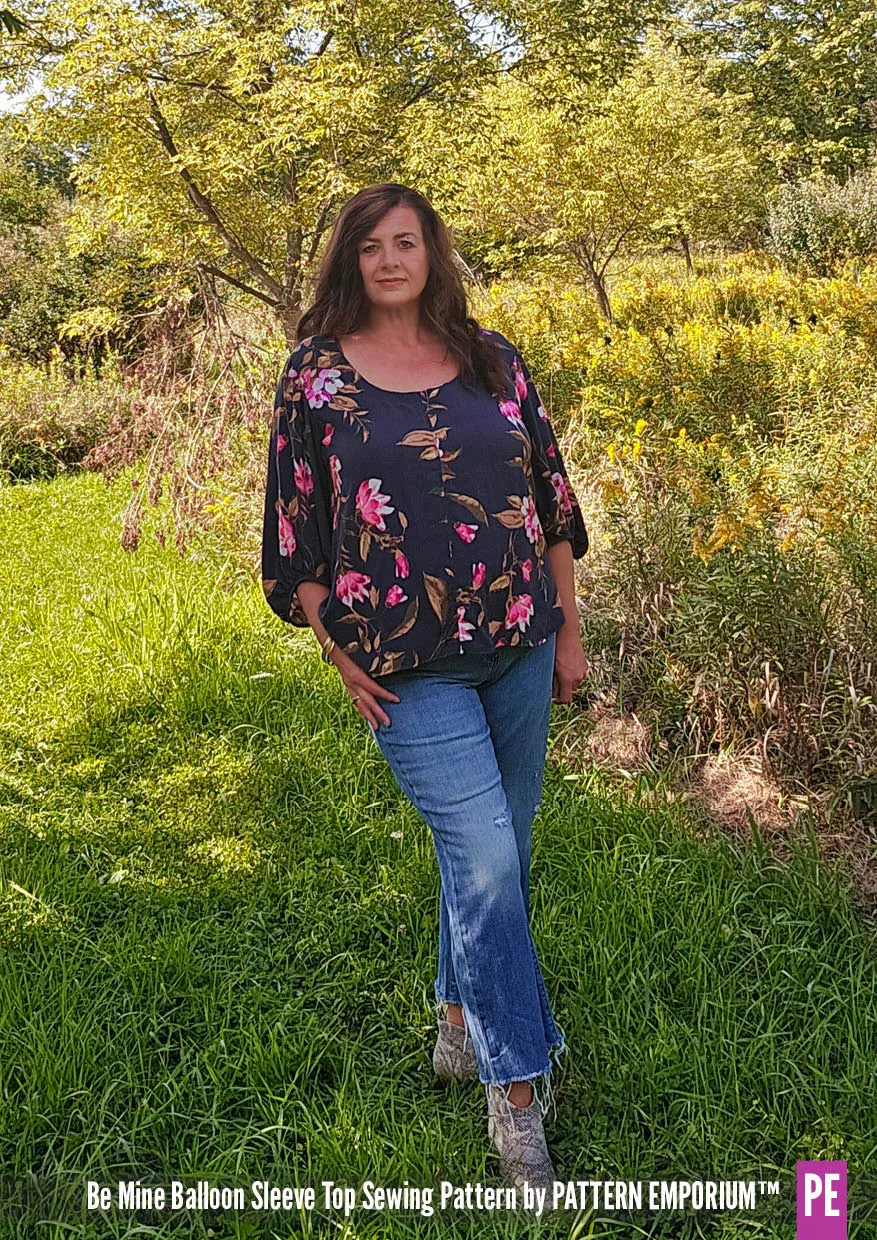 Be Mine | Balloon Sleeve Top Sewing Pattern