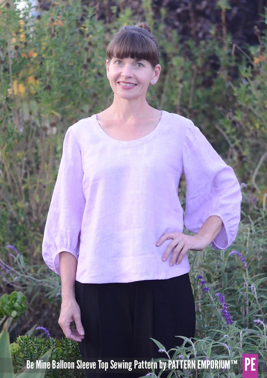 Be Mine | Balloon Sleeve Top Sewing Pattern