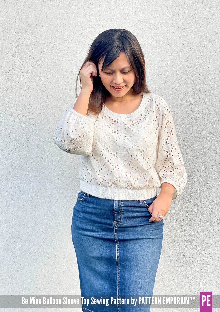 Be Mine | Balloon Sleeve Top Sewing Pattern