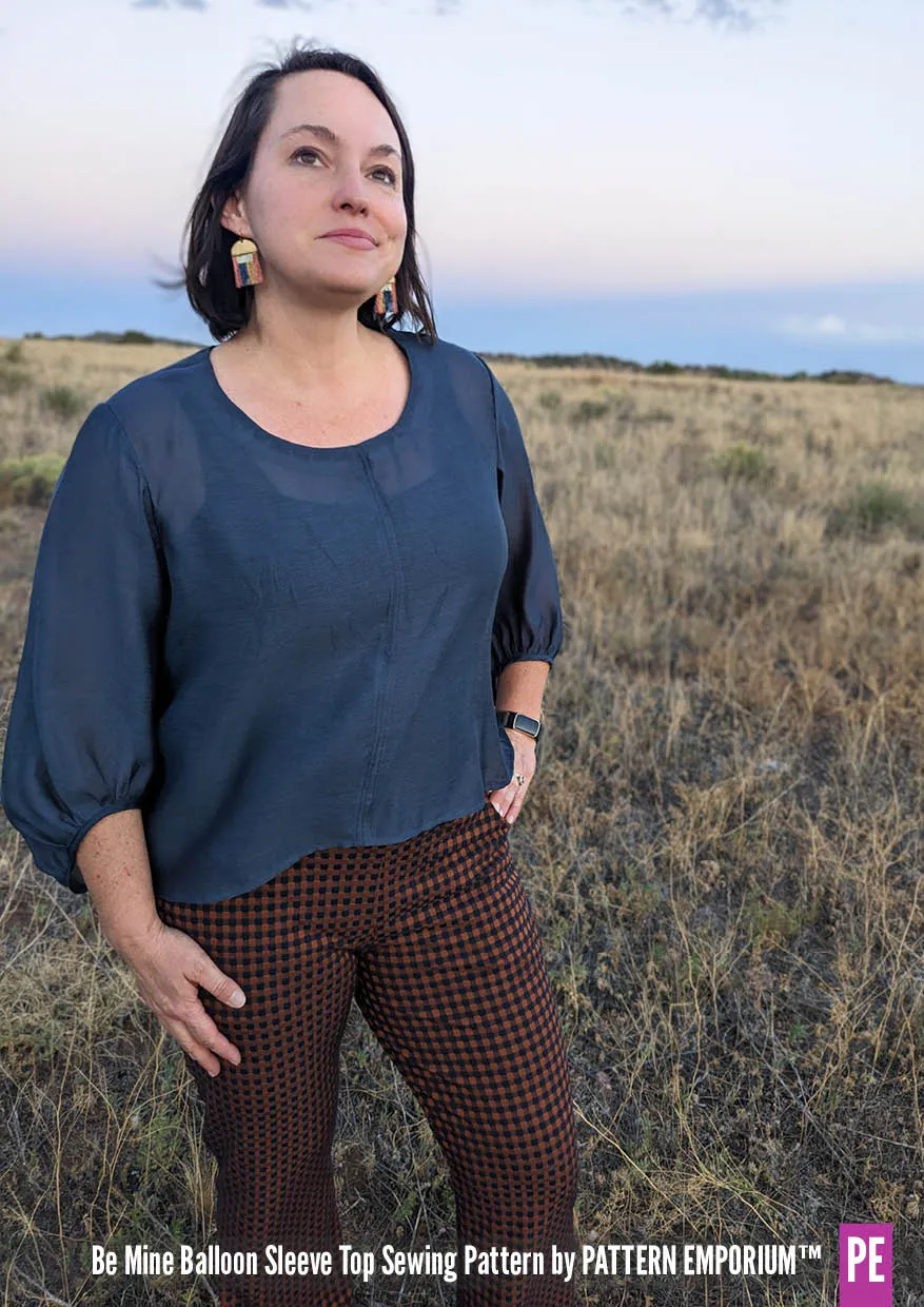 Be Mine | Balloon Sleeve Top Sewing Pattern