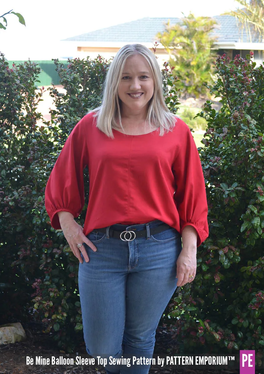 Be Mine | Balloon Sleeve Top Sewing Pattern