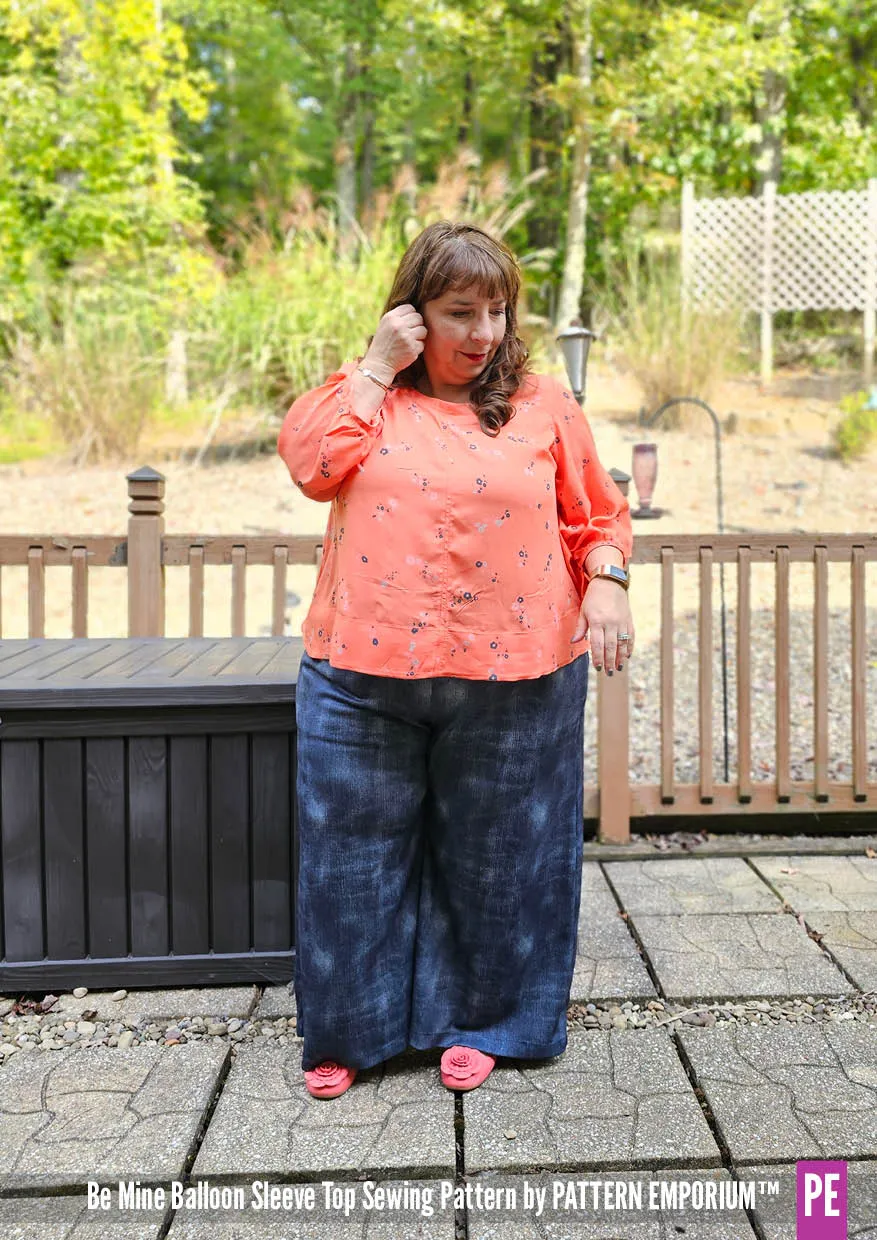 Be Mine | Balloon Sleeve Top Sewing Pattern