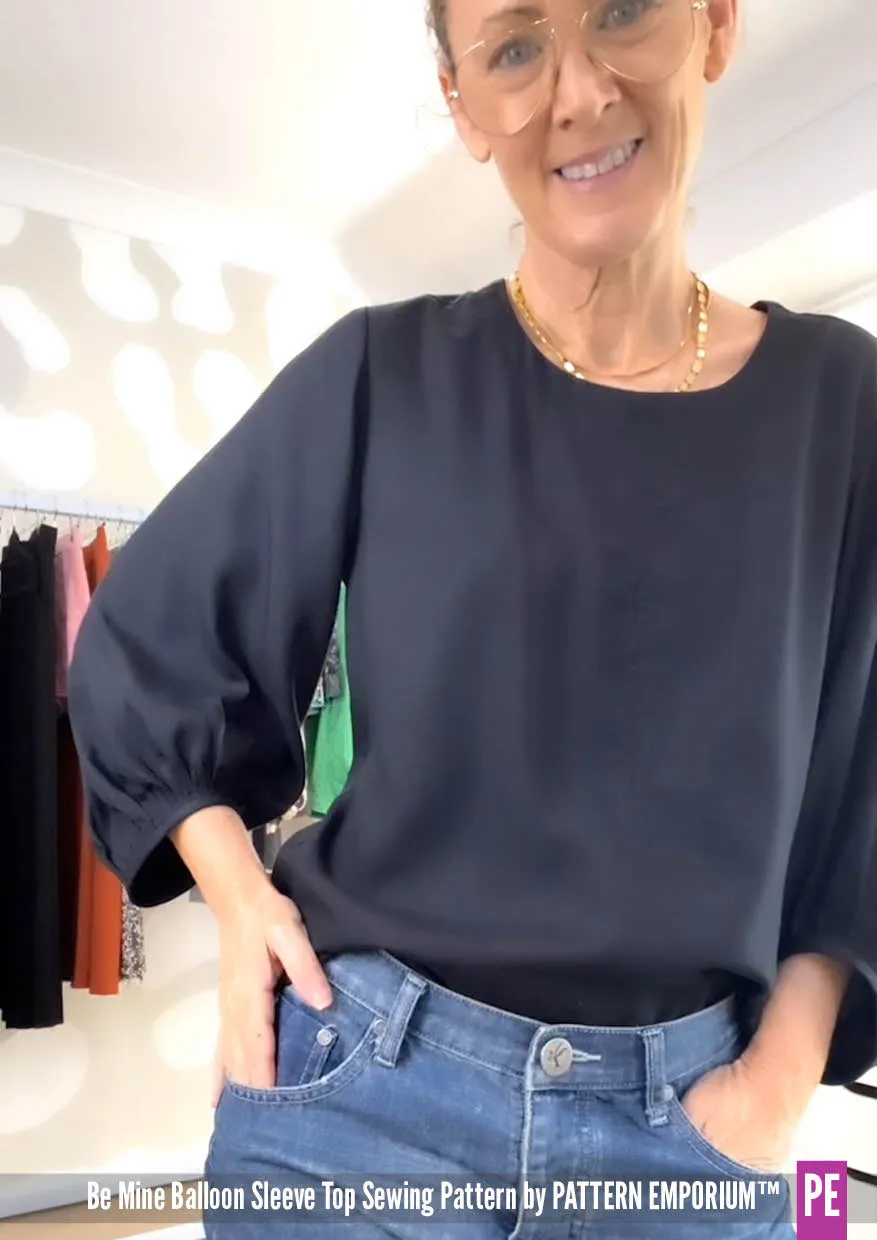Be Mine | Balloon Sleeve Top Sewing Pattern