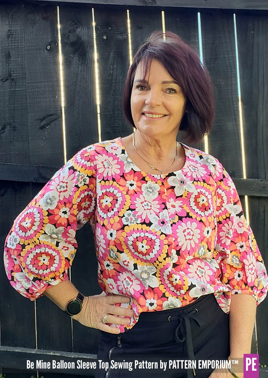 Be Mine | Balloon Sleeve Top Sewing Pattern