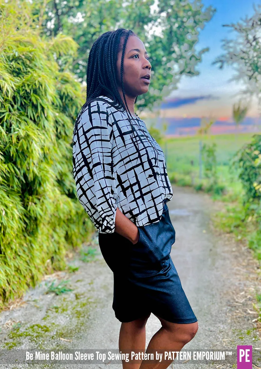Be Mine | Balloon Sleeve Top Sewing Pattern